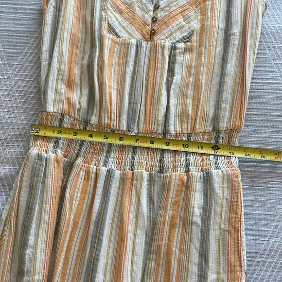 Prana California Dreaming Maxi Dress M Organic Cotton In Golden Hour Stripe - Picture 12 of 15
